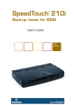 Technicolor - Thomson 210i Network Router User Manual