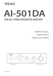 Teac AI-501DA Stereo Amplifier User Manual