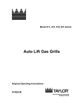 Taylor 811 Gas Grill User Manual