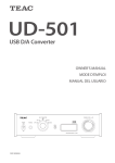 Tascam VL-X5 Recording Equipment User Manual