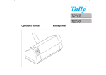 Tally Genicom T2150 Printer User Manual