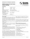 System Sensor DH500 Smoke Alarm User Manual