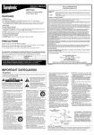 Symphonic WF15L5 Flat Panel Television User Manual