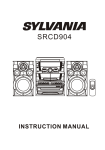 Sylvania SRCD904 CD Player User Manual