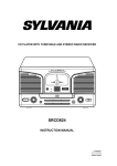 Sylvania SRCD824 CD Player User Manual