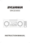 Sylvania SRCD3830 CD Player User Manual