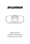 Sylvania SRCD348 CD Player User Manual