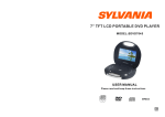 Sylvania SDVD7045 Portable DVD Player User Manual