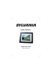 Sylvania SDPF733 Digital Photo Frame User Manual