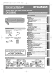 Sylvania DVC845E DVD VCR Combo User Manual
