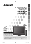 Sylvania 6626LDG Flat Panel Television User Manual