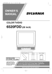 Sylvania 6520FDD TV DVD Combo User Manual