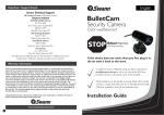 Swann BulletCam Security Camera User Manual