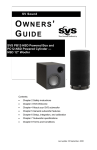 SV Sound PC12-NSD Speaker User Manual