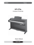 Suzuki Musical Instrument Corp. HP-275E Electronic Keyboard User Manual