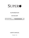 SUPER MICRO Computer 5015A-EHF Security Camera User Manual