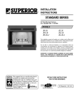 Superior BC-36-2 Indoor Fireplace User Manual