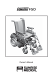 Sunrise Medical F50 Wheelchair User Manual