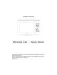 Sunbeam SMW999 Microwave Oven User Manual