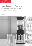 Sunbeam PB7950 Blender User Manual