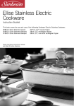 Sunbeam FP8910 Cookware User Manual