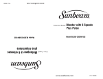 Sunbeam BLSBX-3350W-033 Blender User Manual