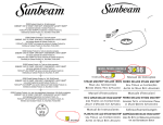 Sunbeam 3946 Iron User Manual