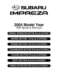 Subaru 2004 Automobile User Manual