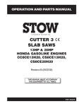 Stow 13HP Chainsaw User Manual