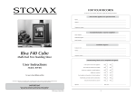 Stovax RVF40C Stove User Manual