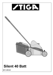 Stiga 40 Lawn Mower User Manual