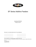 Sterling 882.00274.00 Welder User Manual