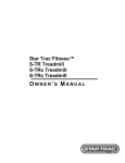 Star Trac S-TRC Treadmill User Manual