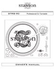 Stanton STR8-90 DJ Equipment User Manual