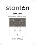 Stanton SMX.202 Music Mixer User Manual