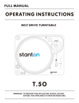 Stanton S.300 CD Player User Manual