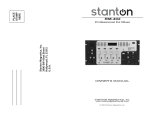 Stanton RM.402 DJ Equipment User Manual