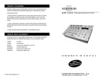 Stanton RM-100 DJ Equipment User Manual