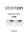 Stanton C.503 CD Player User Manual