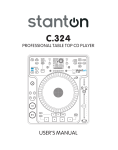 Stanton C.324 CD Player User Manual