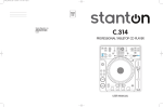 Stanton C.314 CD Player User Manual
