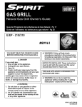 Spirit E/EP - 210/310 Gas Grill User Manual