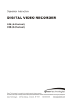 Speco Technologies CS4 DVR User Manual