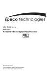 Speco Technologies 4HD DVR User Manual
