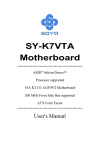 SOYO SY-K7VTA Network Card User Manual
