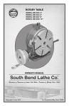 Southbend 1368 Lathe User Manual