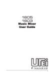 SoundCraft 1605 Music Mixer User Manual