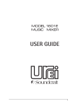 SoundCraft 1601E Music Mixer User Manual