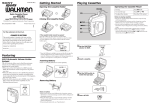 Sony WM-FS191 Cassette Player User Manual