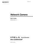 Sony SNC-CS50N Security Camera User Manual